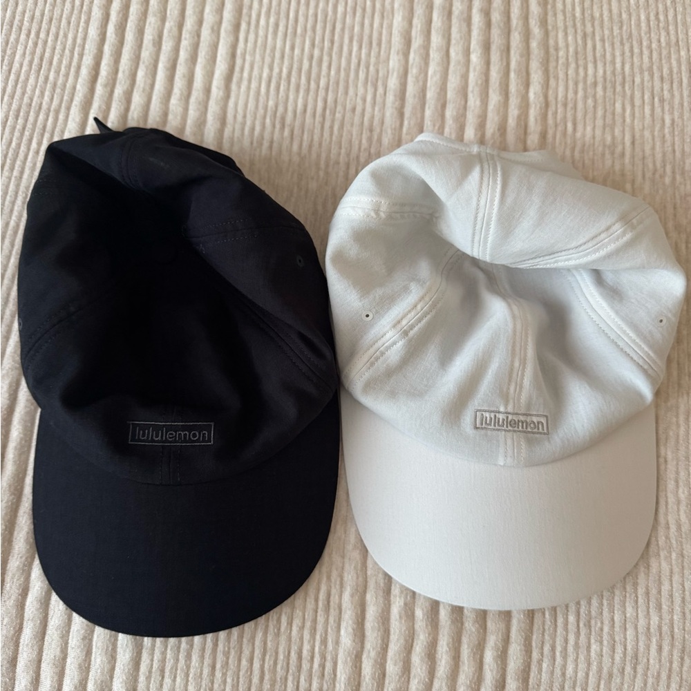 Lululemon Women’s Baller Hats Soft - Bone & Black (2 Hats)